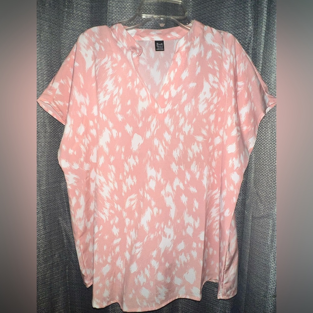 Pink Patterned Blouse